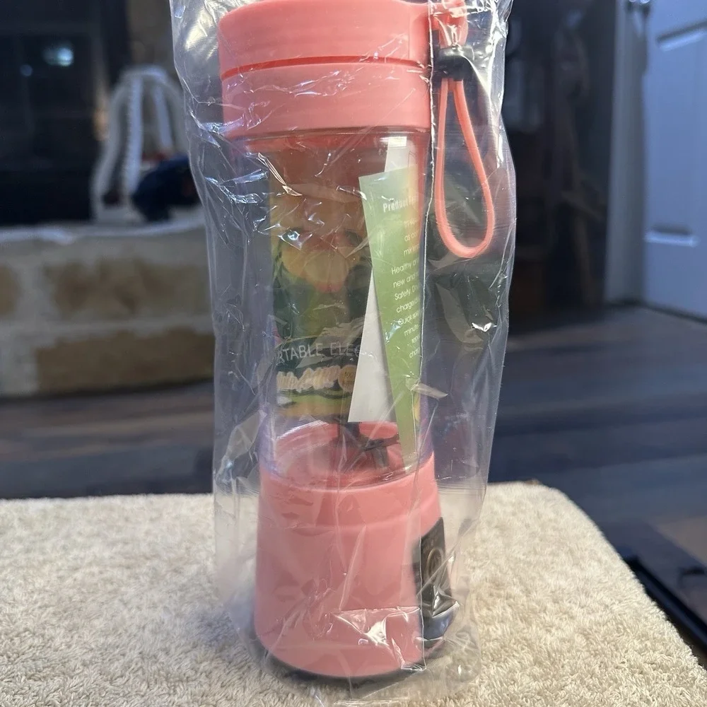 Portable‎ Blender Juicer Cup USB Rechargeable Smoothies Mixer Fruit Machine PINK